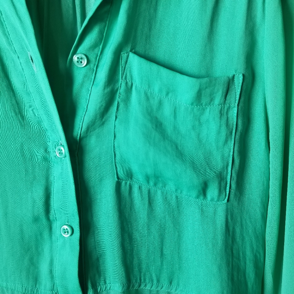 Free people button up blouse long sleeves - Picture 5 of 8